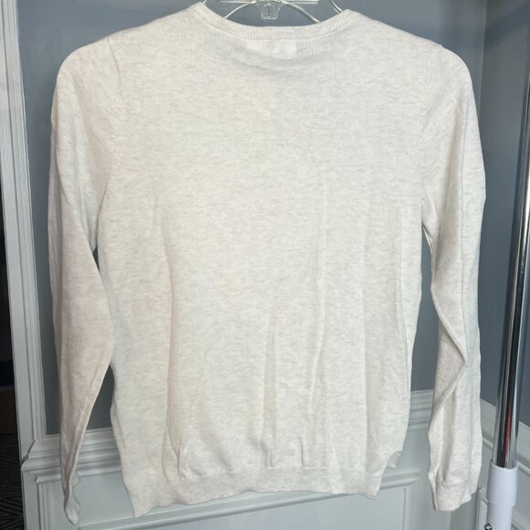 H&M Girls Color Changing Sequin Heart Sweater 8/10Y - Picture 2 of 5